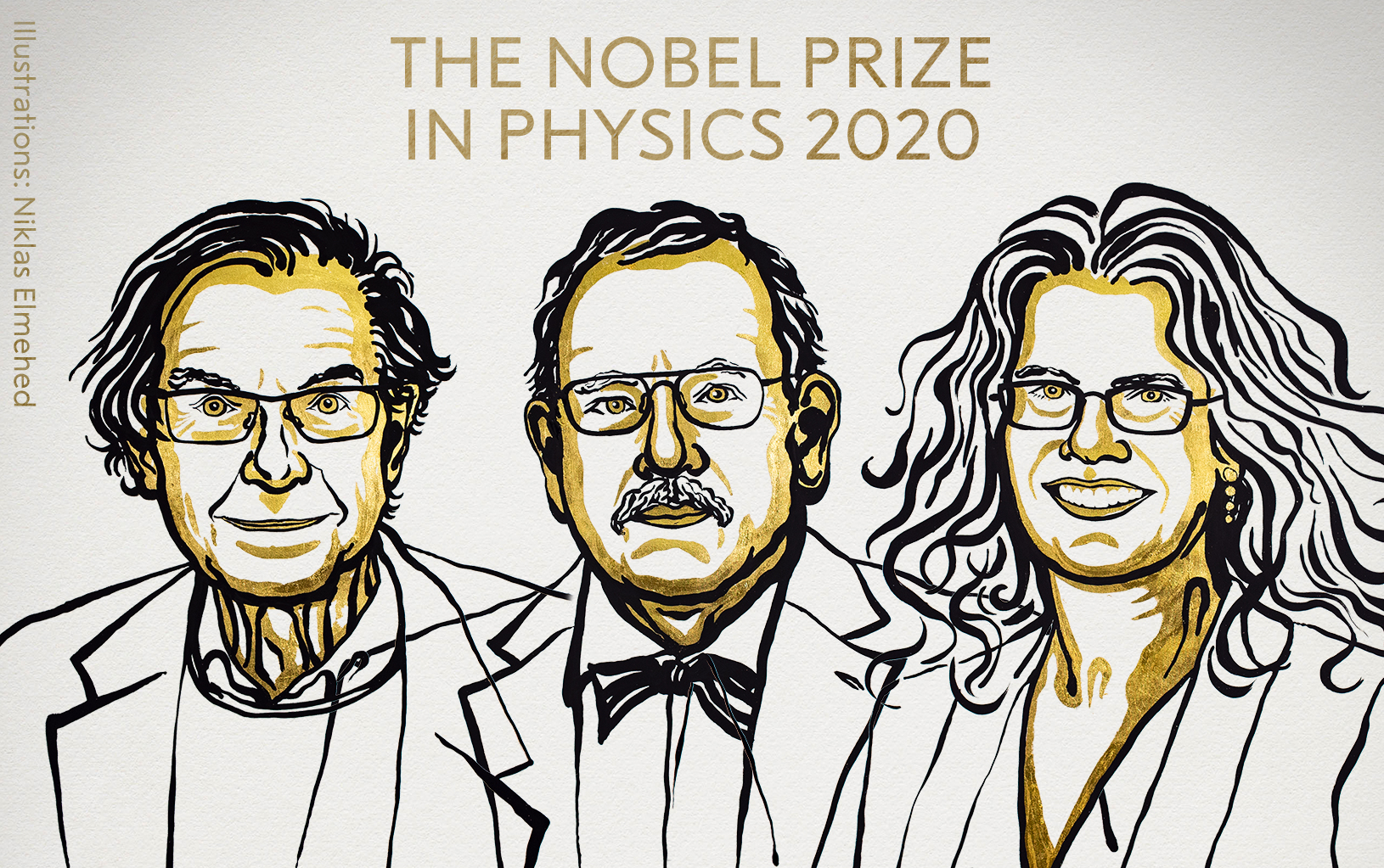 Lauréats du prix Nobel de physique 2020, @Niklas Elmehed