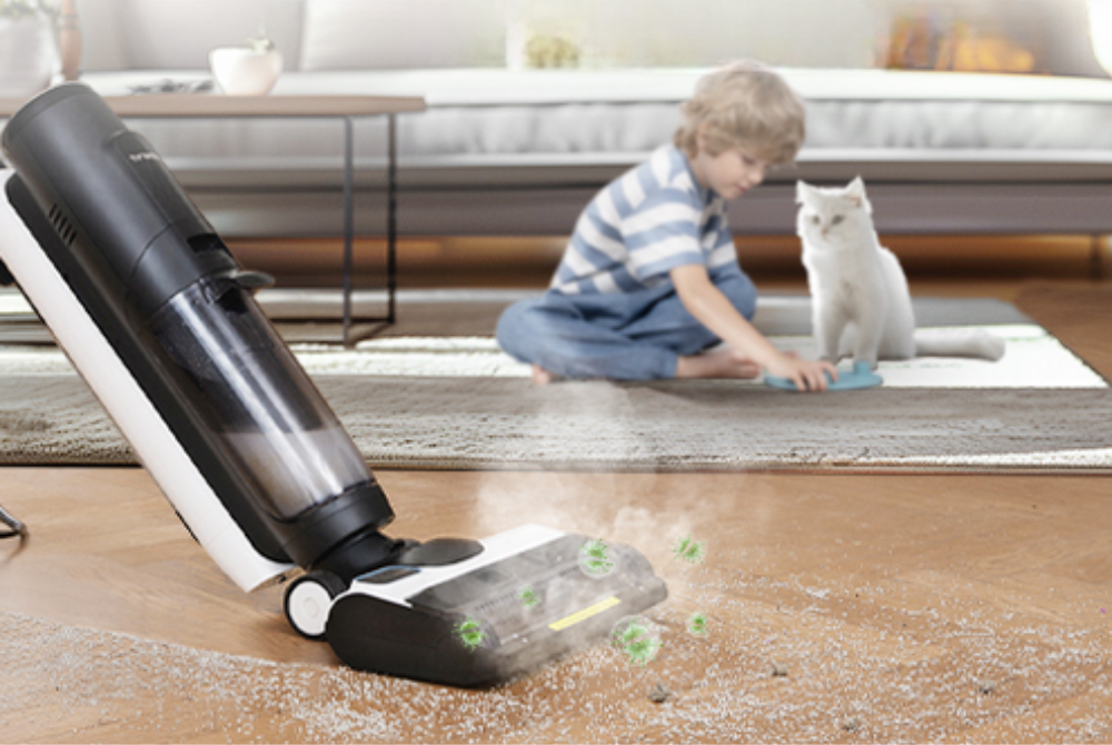 La vapeur est efficace contre les virus et les allergènes ! © Tineco
