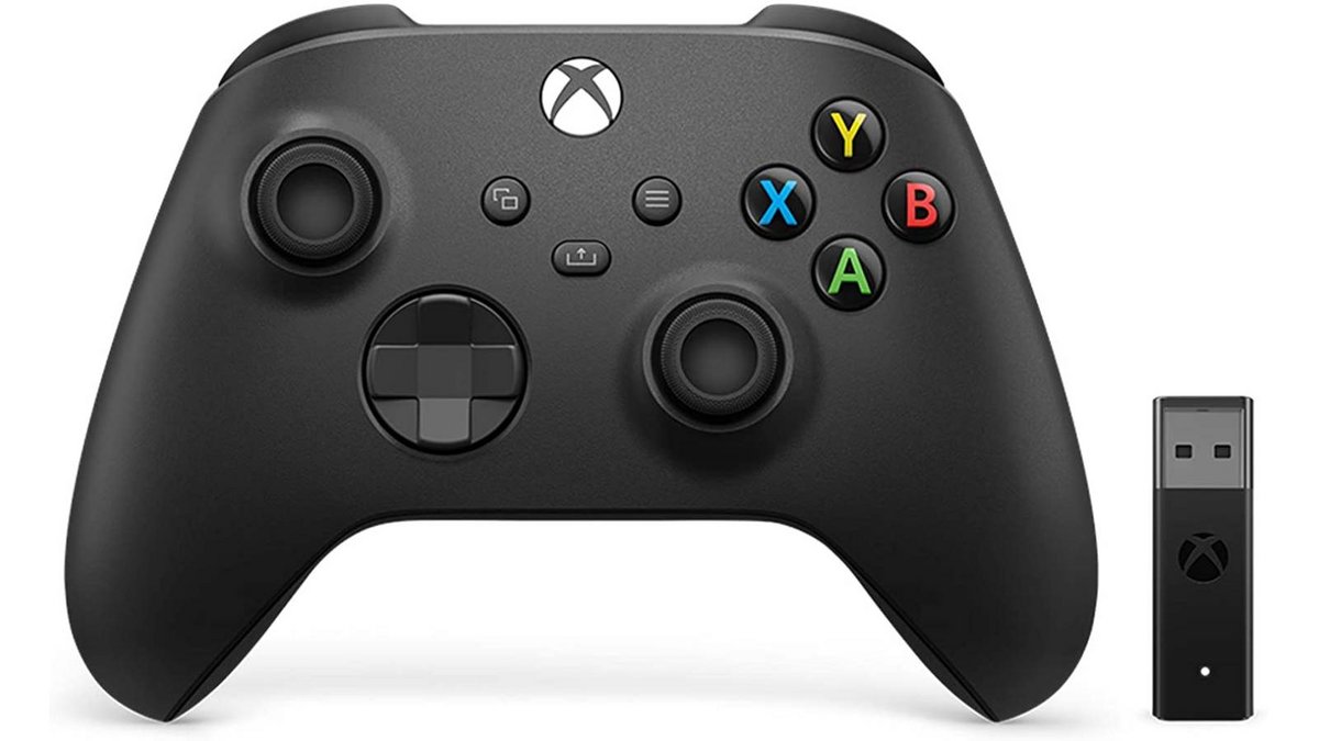 La manette Xbox Series et son adaptateur sans-fil