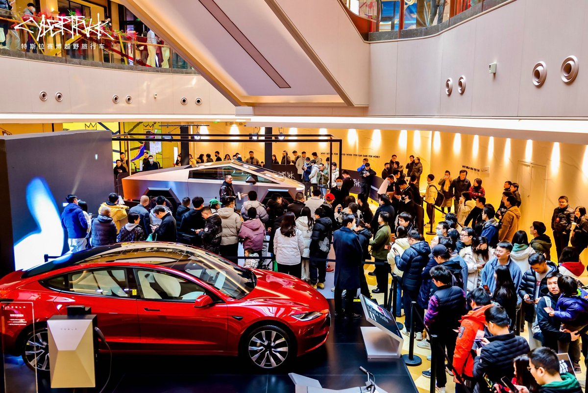 Un magasin Tesla en Chine © Tesla