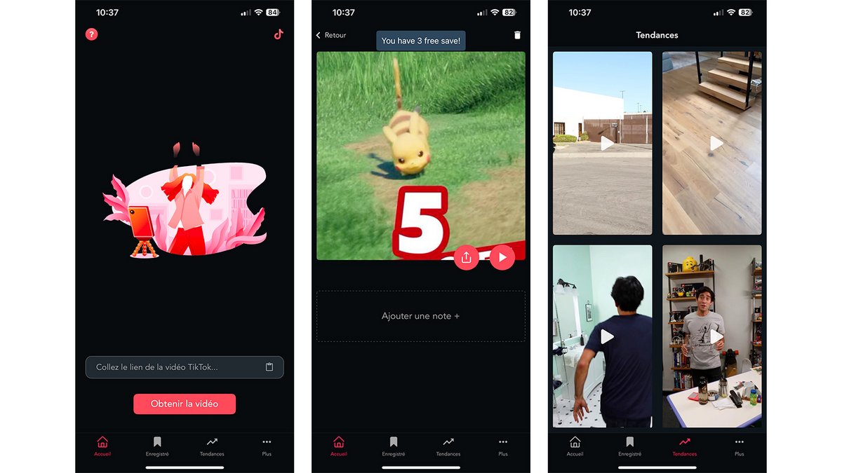 Avec SnapTik, télécharger des vidéos, stories et contenus TikTok sans filigrane, en haute qualité et gratuitement - © SnapTik