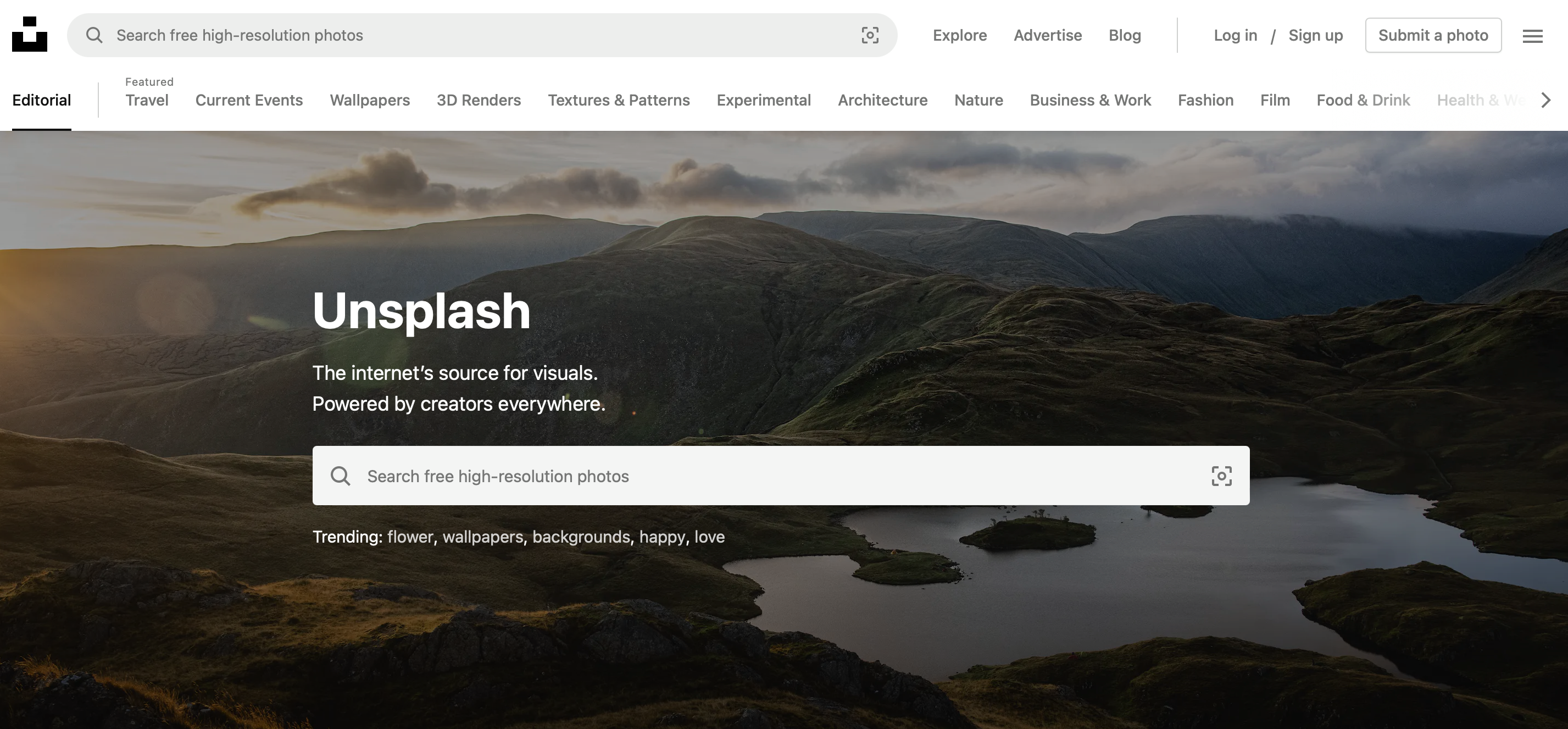 Unsplash screenshot 3