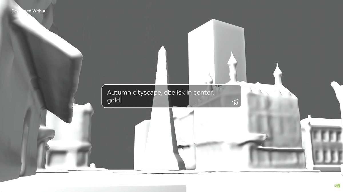 Générez des formes 3D sans avoir aucune connaissance spécifique en modélisation. ©NVIDIA