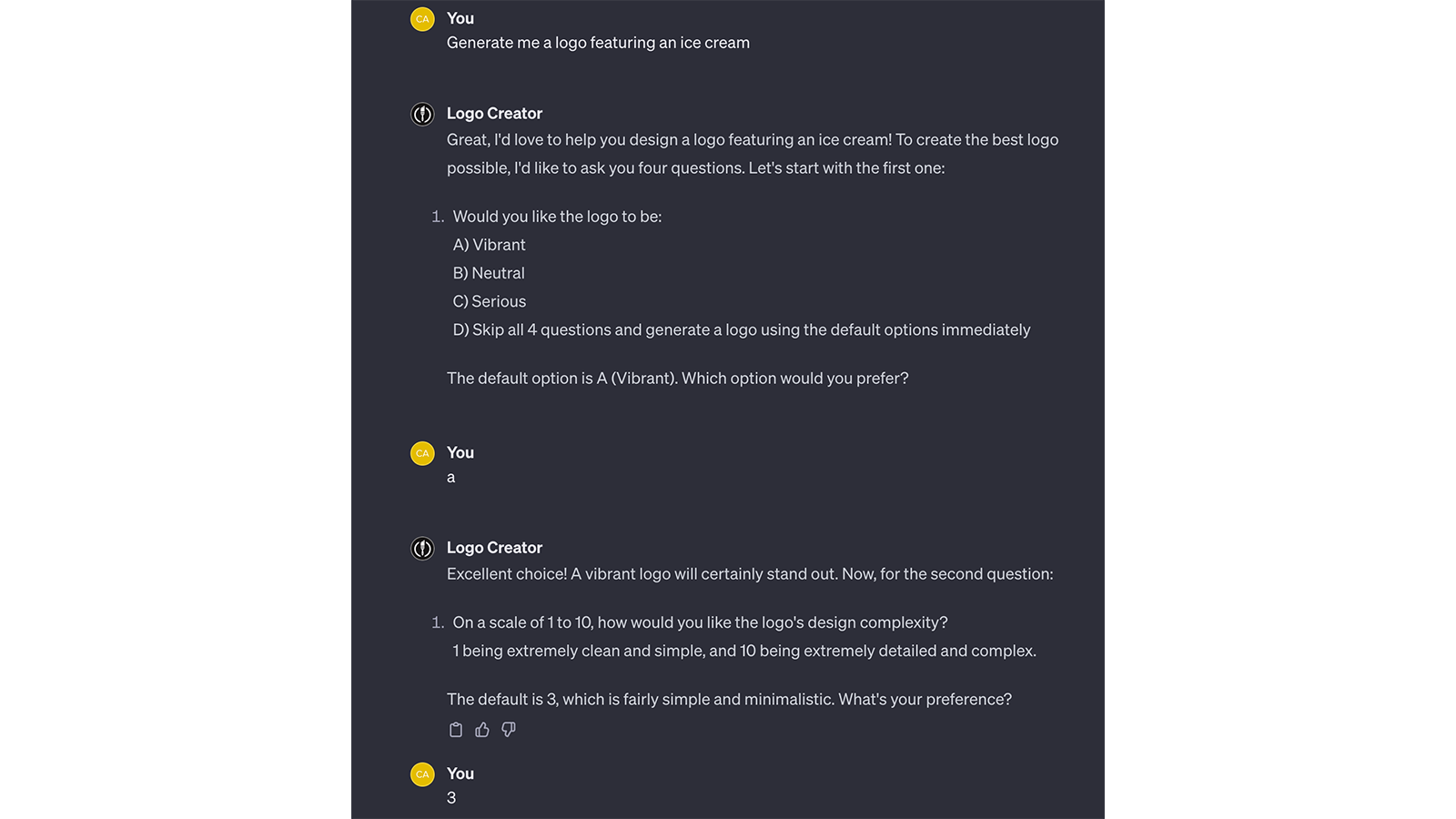 GPT Logo Creator © Pascale Duc pour Clubic