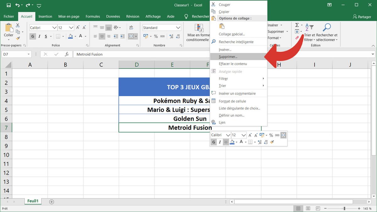 Tuto Excel