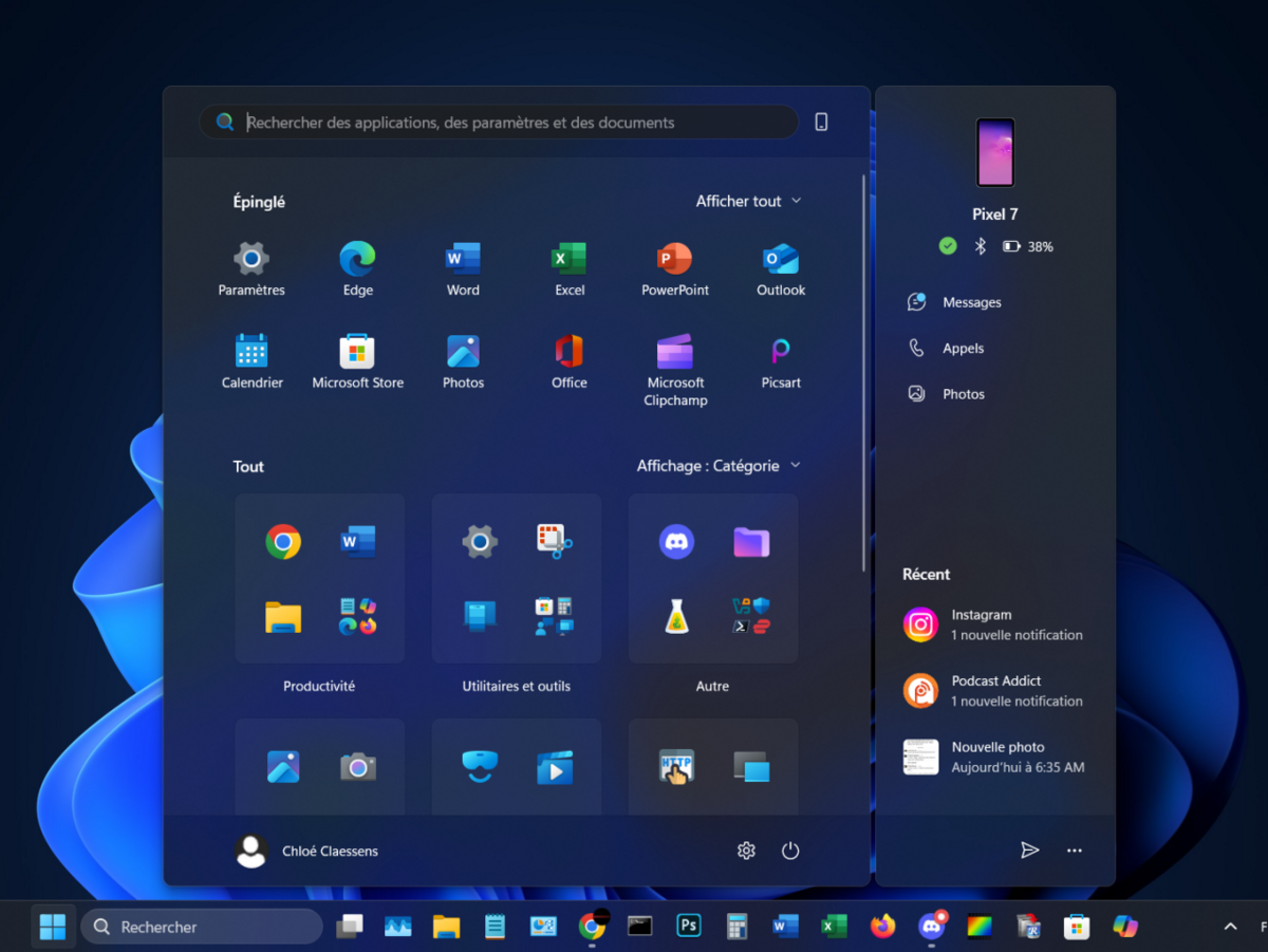 30 ans ont passé, mais Windows 95 vit toujours un peu dans l'interface de Windows 11. Si c'est pas merveilleux. © Chloé Claessens / Clubic