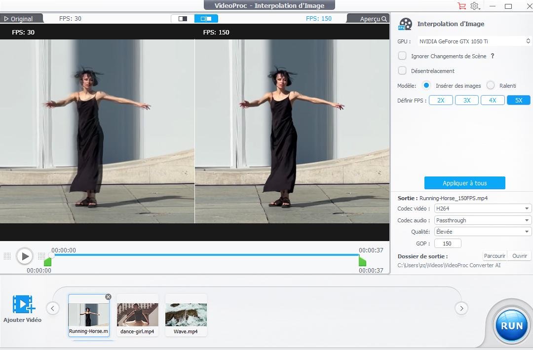 VideoProc Converter AI Interpolation d'images