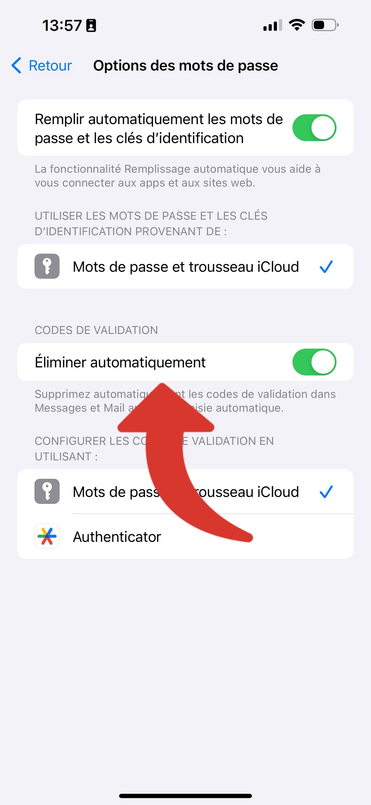 iOS 17 mot de passe