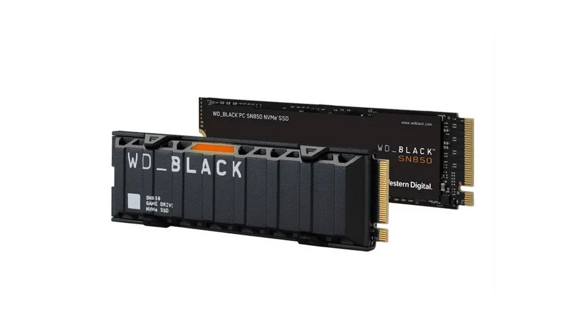 Le SSD WD_Black SN850X avec ou sans son refroidisseur thermique. © Western Digital