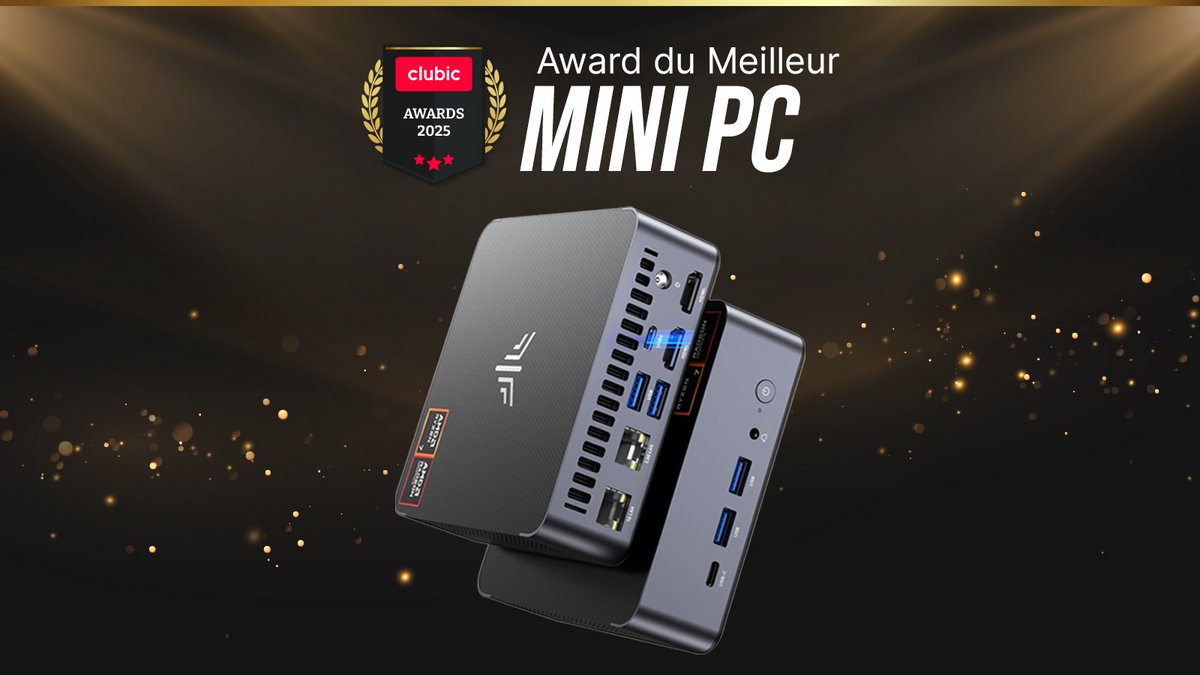  Le NiPoGi AM245 remporte le Clubic Award 2025 du meilleur mini-PC © Clubic