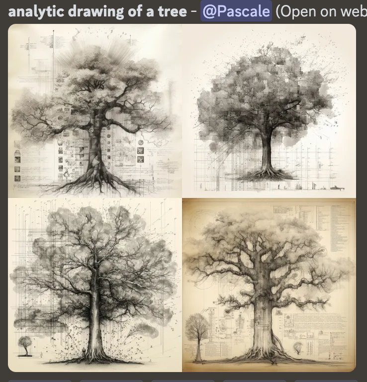 MidJourney prompts méconnus analytic drawing