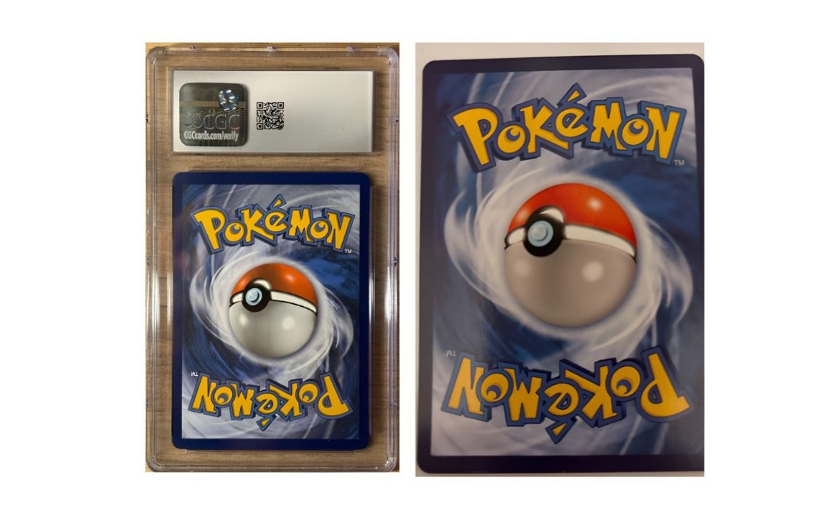 À gauche, une carte Pokémon authentique ; à droite, une contrefaçon. Saurez-vous faire la différence ? © Catawiki