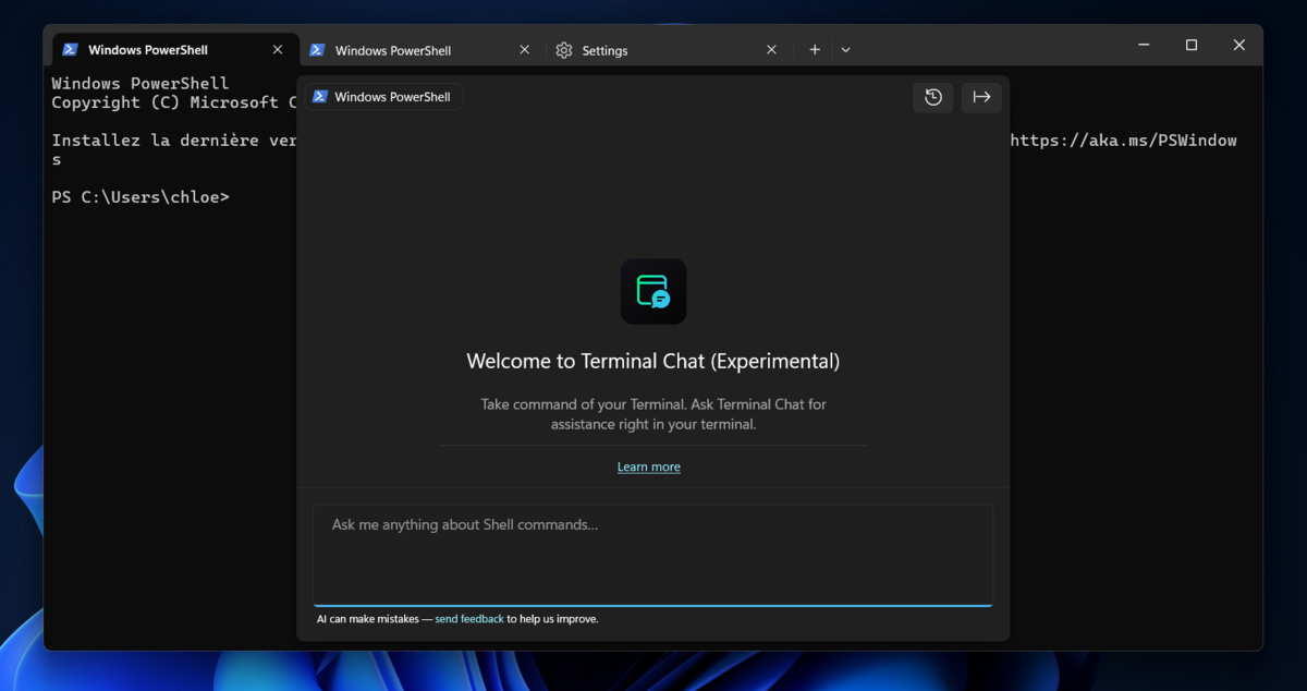 ChatGPT ébarque dans le terminal Windows pour vous assiter dans la gestion automatisée de vos tâches et de votre système © Clubic