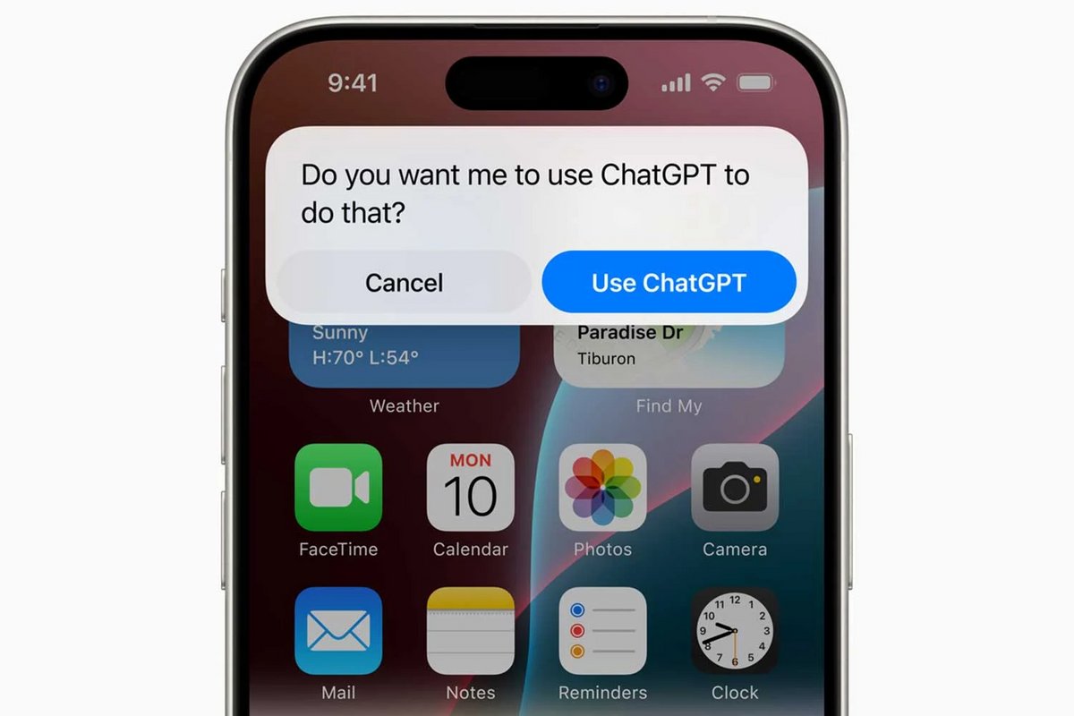 ChatGPT sera proposé pour certaines tâches opérées par Apple Intelligence.  © Apple 