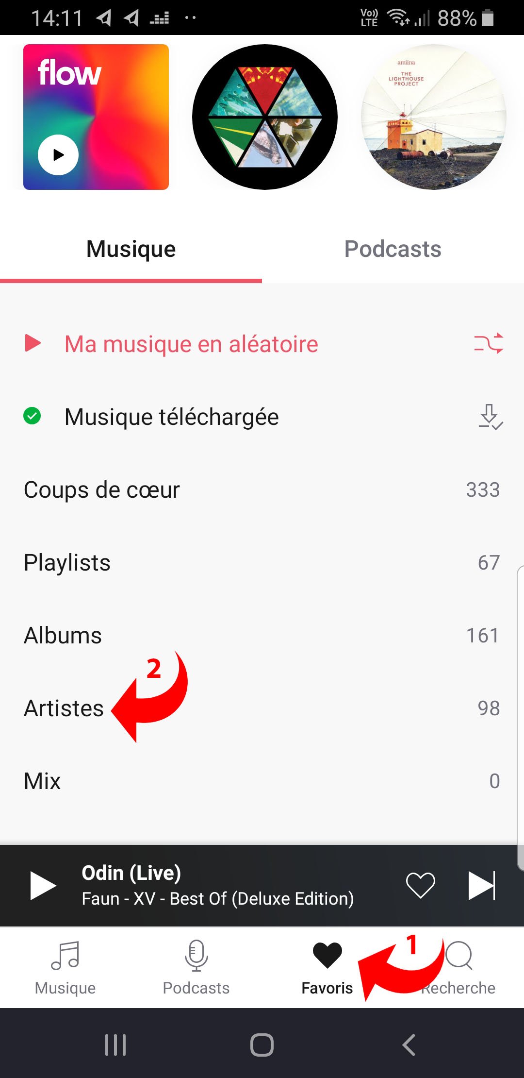 Découvrir de la musique sur Deezer