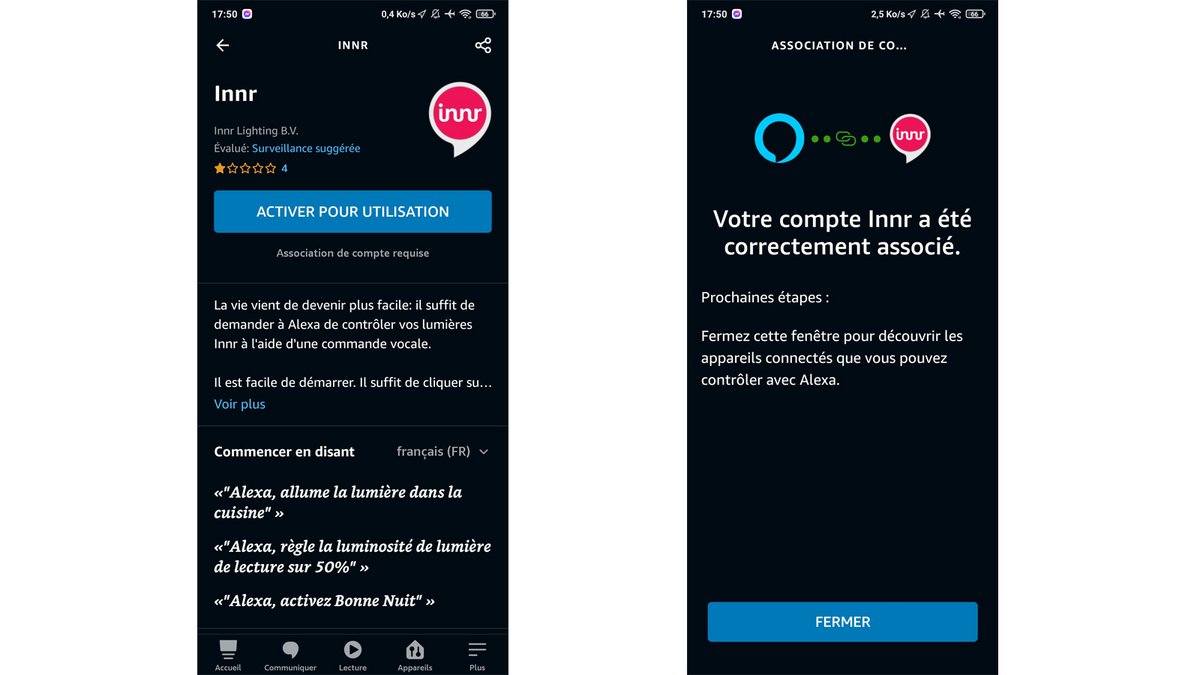 Les ampoules connectées Innr sont compatibles avec Alexa © Alexandre Schmid pour Clubic 