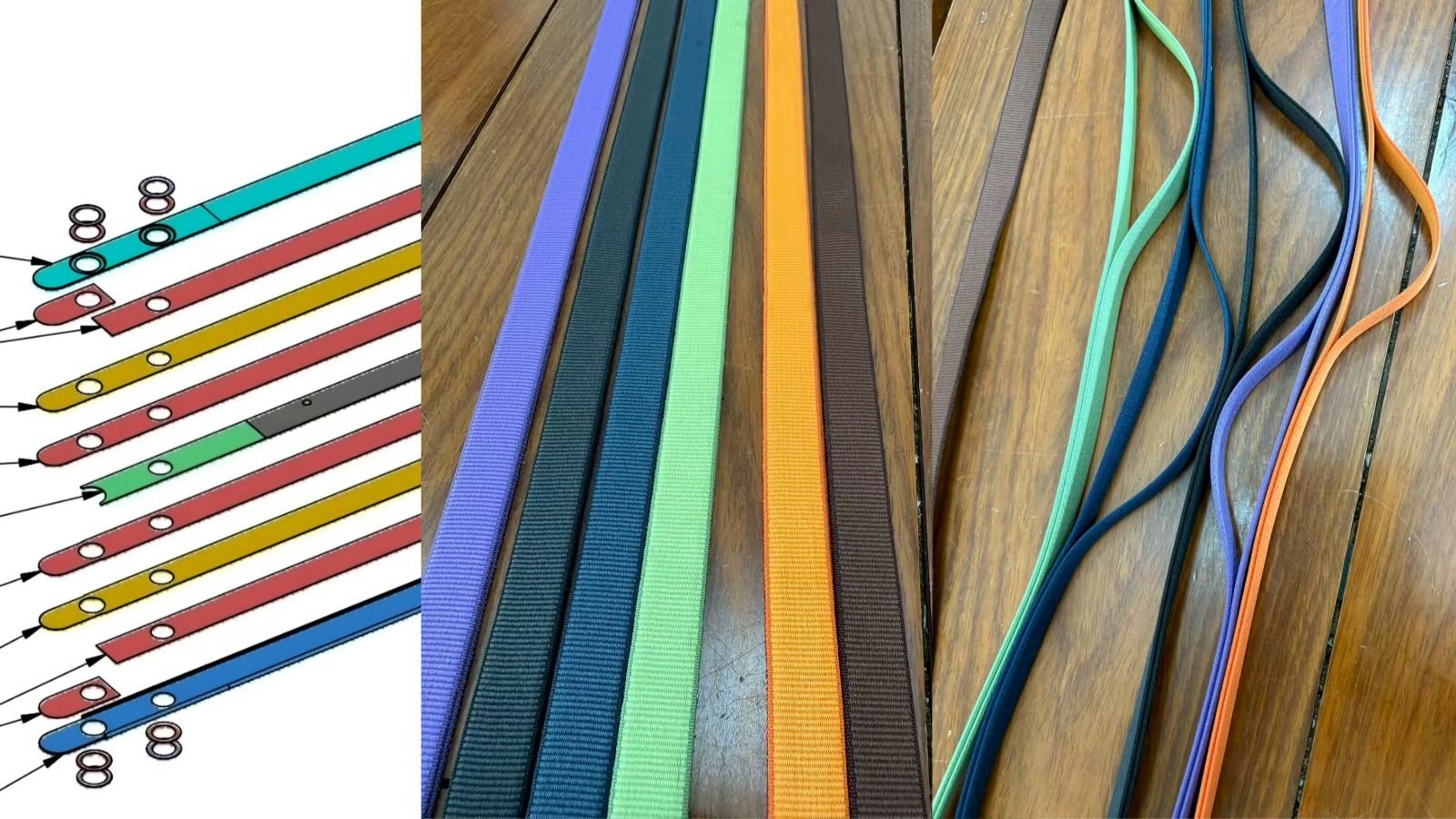 Une texture se rapprochant des boucles « sport » des Apple Watch. © Majin Bu