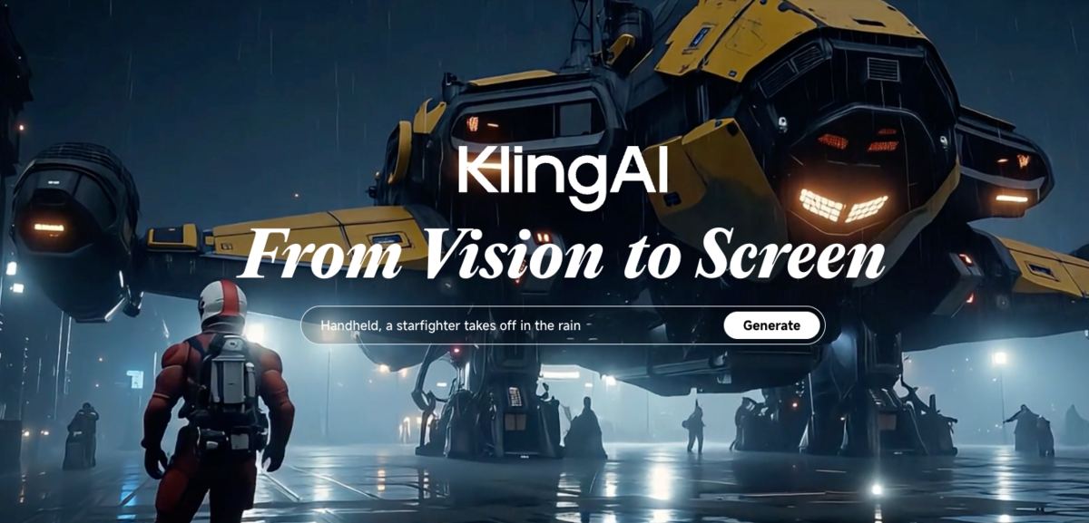 Kling transforme automatiquement un texte en vidéo fluide et prête à l’emploi, via une interface simple et rapide, idéale pour la création de contenus en entreprise, formation ou marketing - © Kling AI