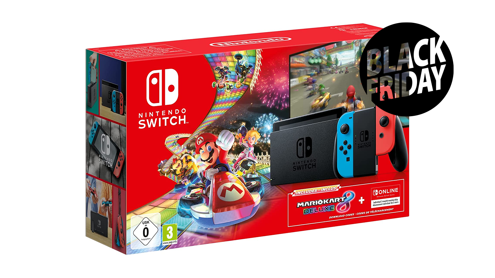 La Nintendo Switch avec Mario Kart 8 Deluxe en pack