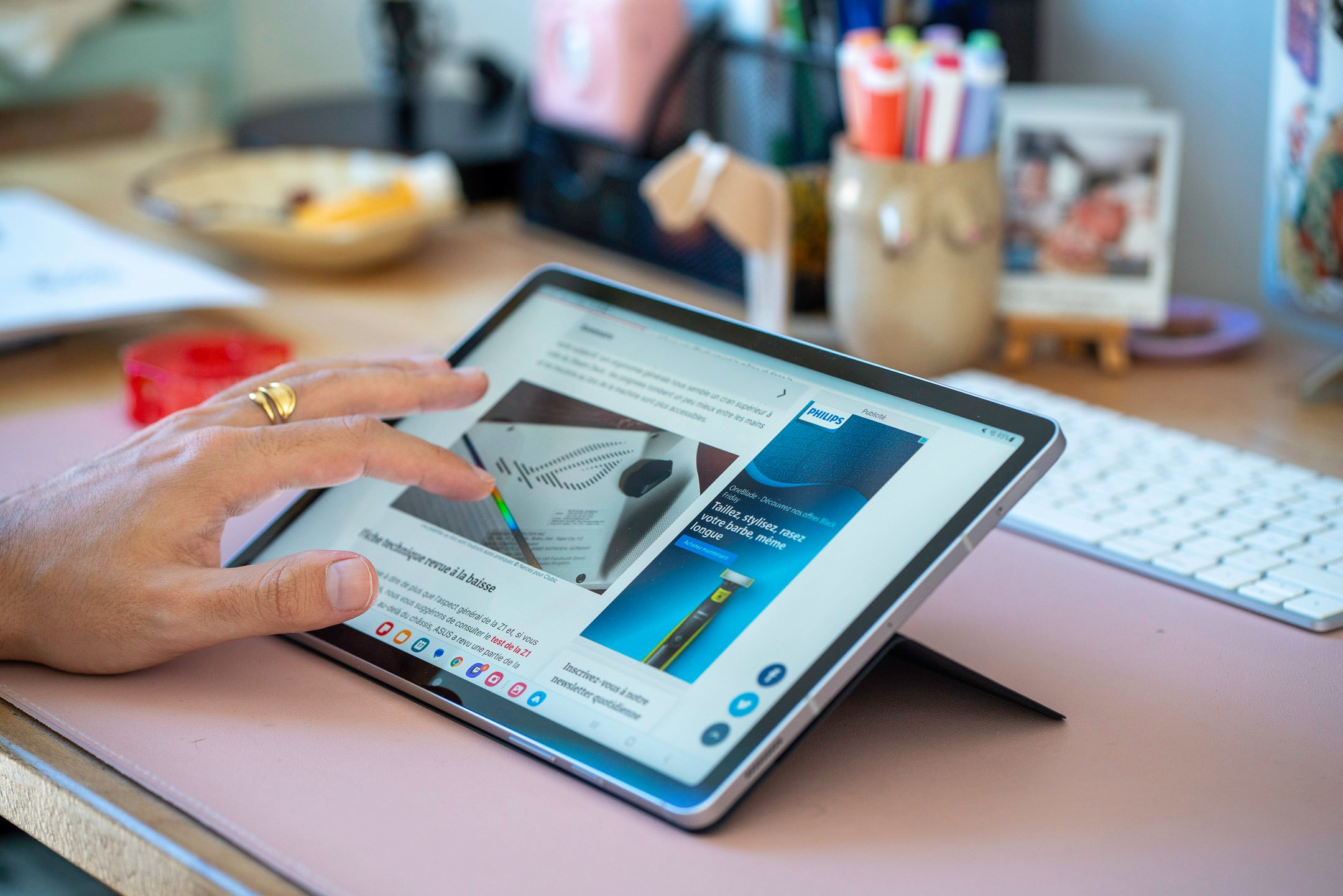 La Galaxy Tab S9 FE © Pierre Crochart pour Clubic 