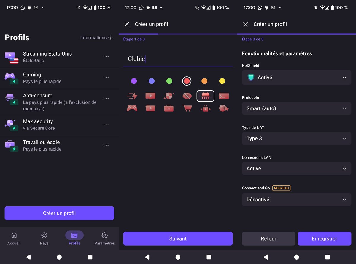 Créez des profils pour retrouver facilement vos configurations optimisées et personnalisées © Clubic