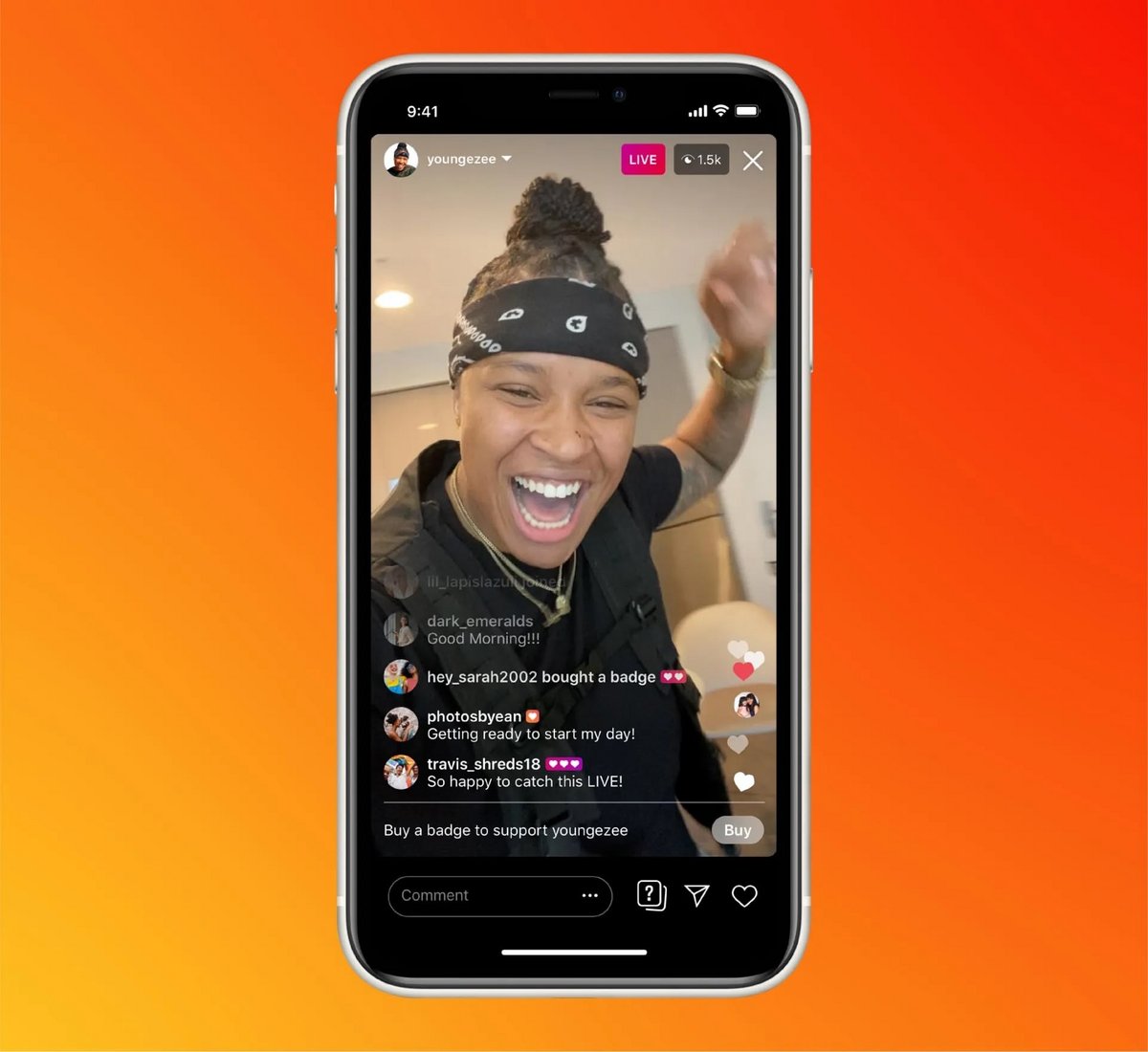 La nouvelle politique d'Instagram pour les Lives l'aligne sur TikTok mais la rend plus stricte que YouTube, qui ne demande que 50 abonnés. © Meta