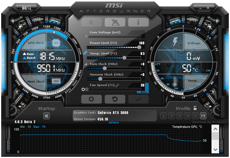 ... quand Afterburner se tourne vers les fonctions les plus avancées © Nerces pour Clubic