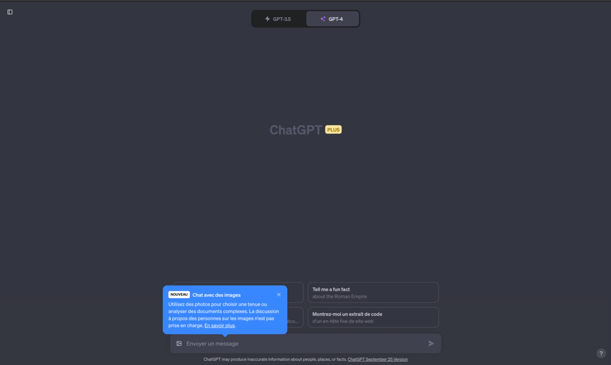 ChatGPT Plus étonne © OpenAI