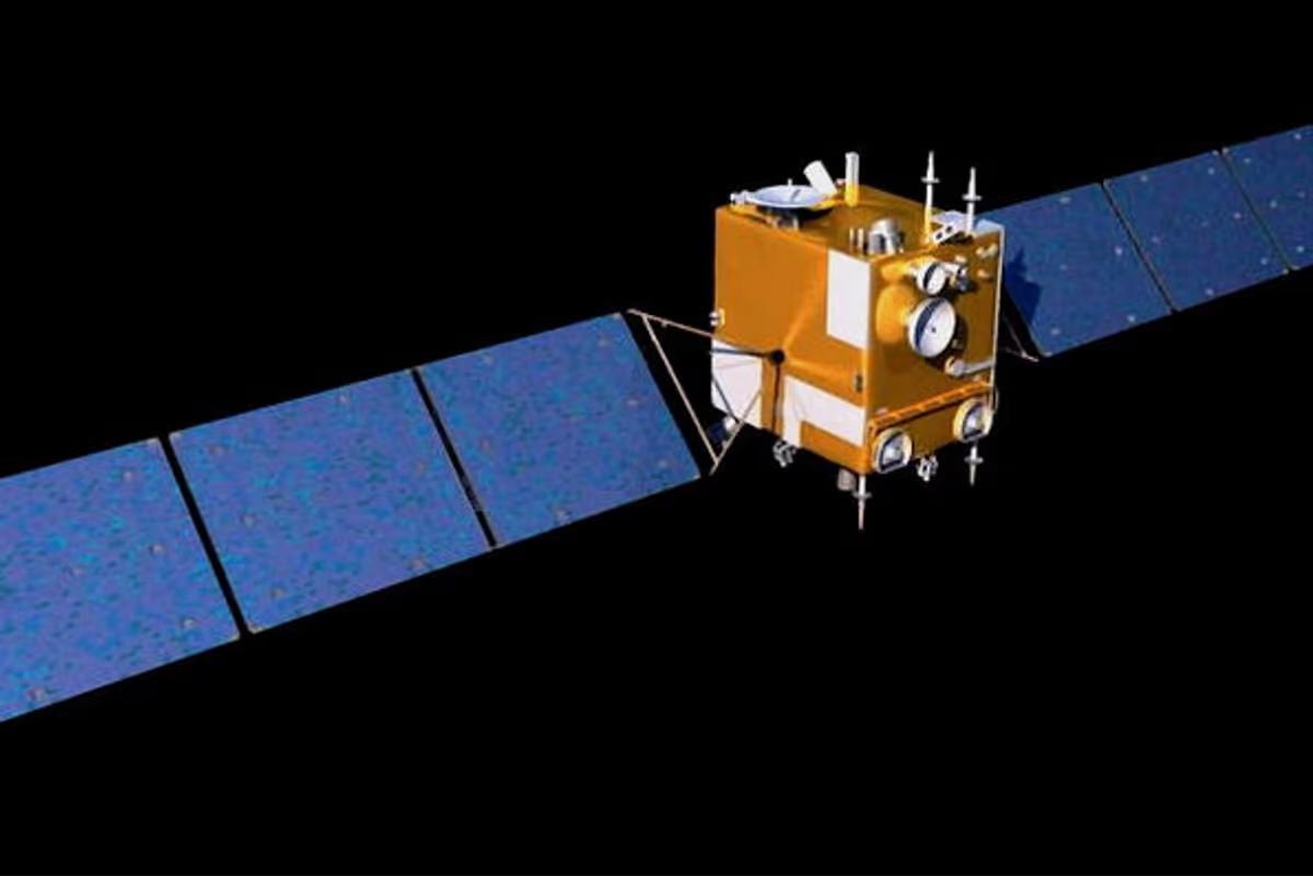 Vue d'artiste de la sonde Chang'e 2. Un ADN de satellite ! © CNSA