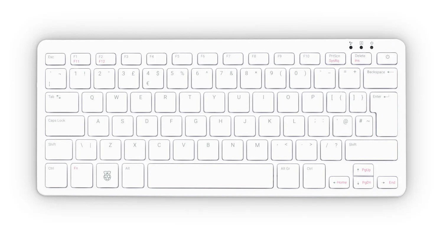Le Pi 500 ici en version QWERTY, mais un AZERTY est bel et bien prévu © Raspberry Pi