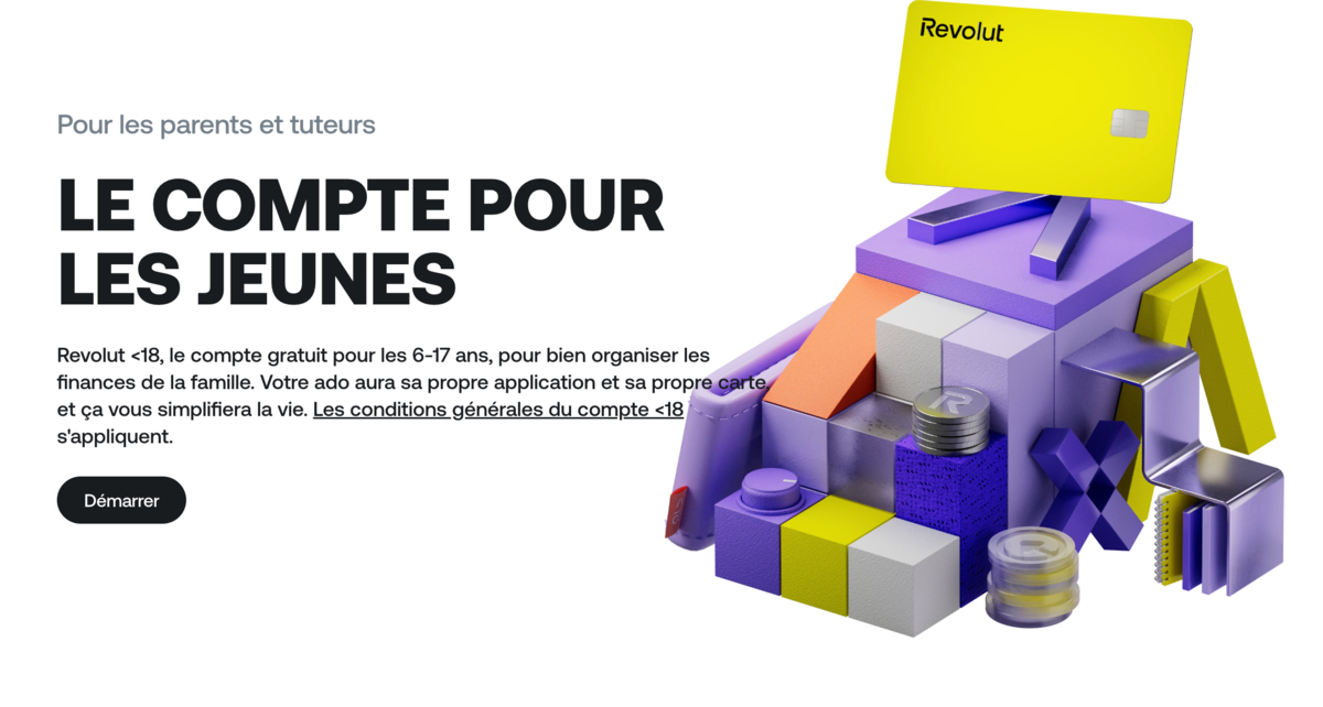 Revolut - Le compte des moins de 18 ans