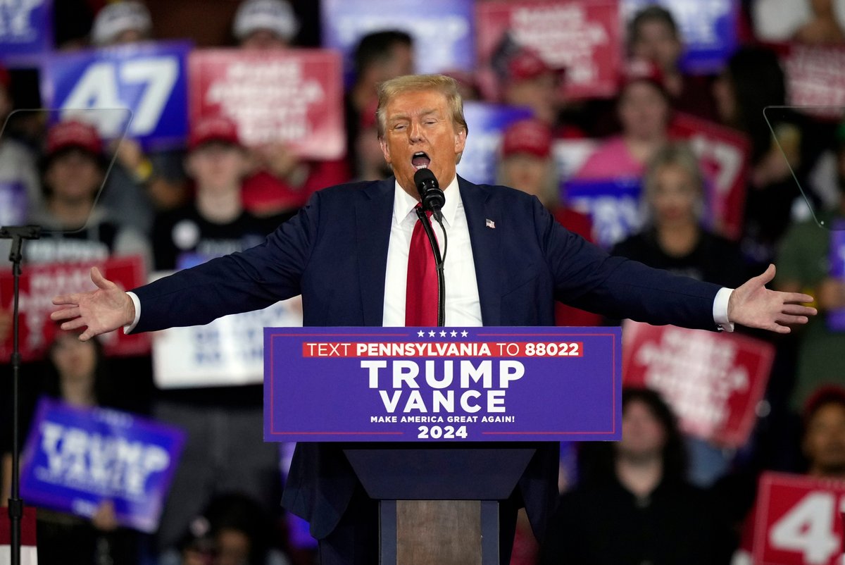 Donald Trump en plein discours - © Shutterstock