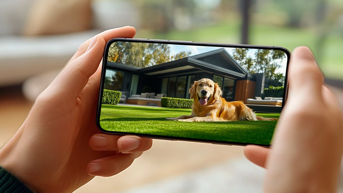 Équipé d’une caméra intelligente, le YUKA Mini Series 600 tond avec précision… et garde un œil sur votre jardin ©Mammotion