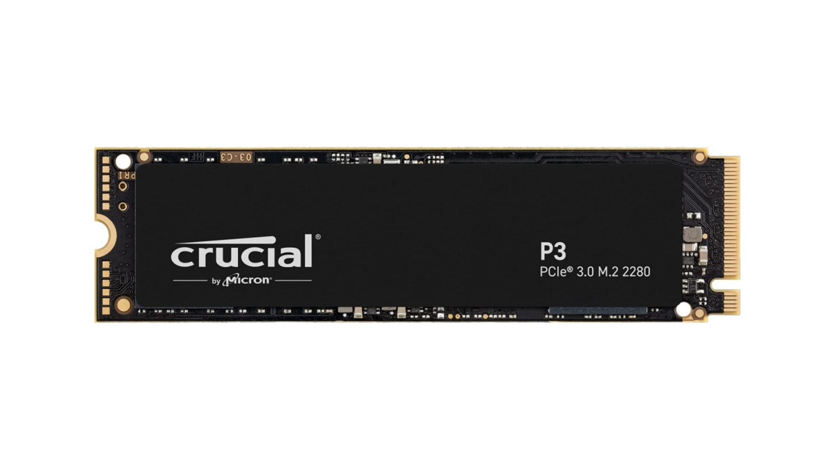 Le SSD Crucial P3 1 To, un modèle compatible PCIe Gen3 NVMe jusqu'à 3500 Mo/s