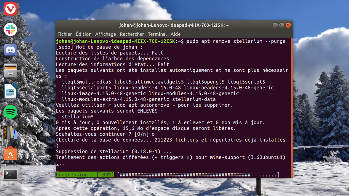 Ubuntu desinstaller ldc5
