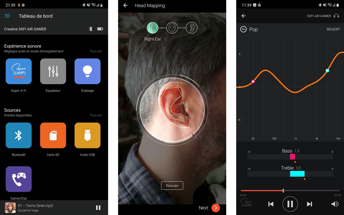 L'application mobile est indispensable au « mapping » - super pratique - des oreilles © Nerces