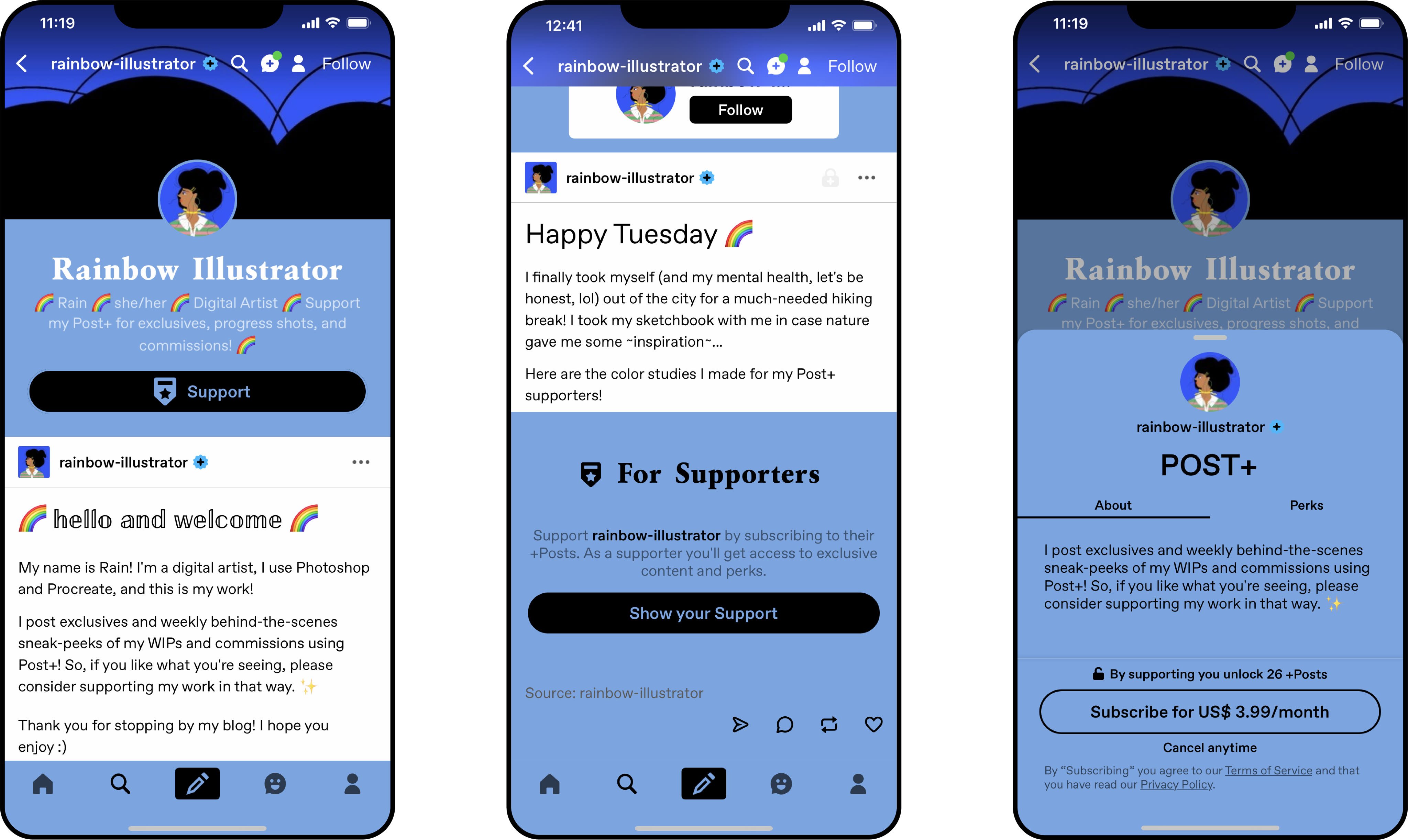 Post+, le nouveau service d'abonnement de Tumblr / © Tumblr