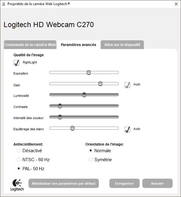 Logitech webcam