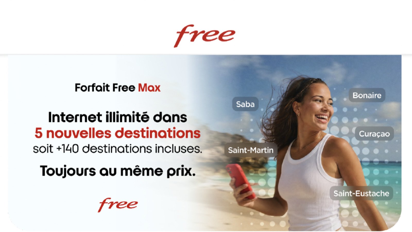 Free renforce son forfait Free Max. © Free