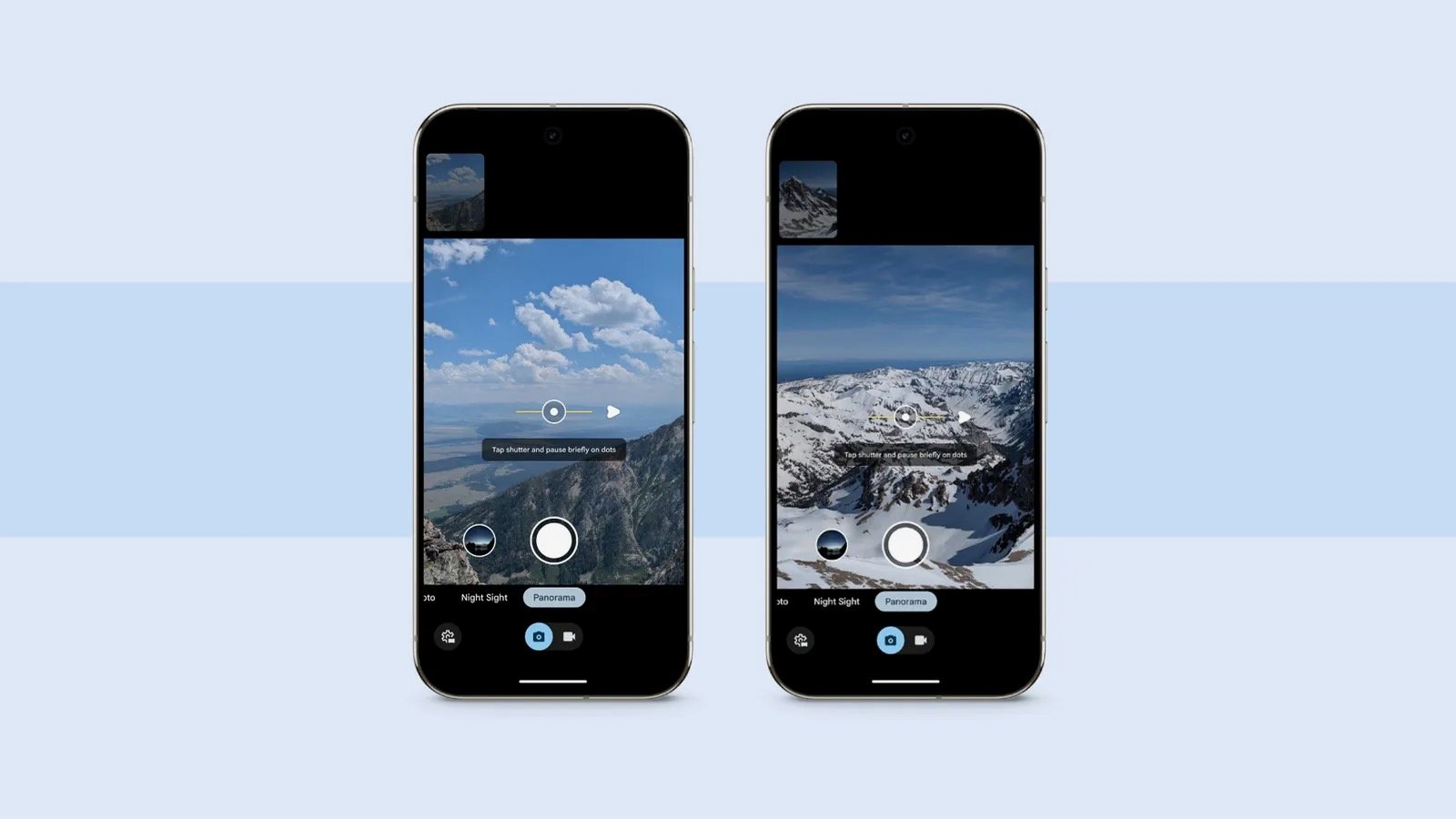 Un mode Panorama plus complet sur Pixel 8. ©Google