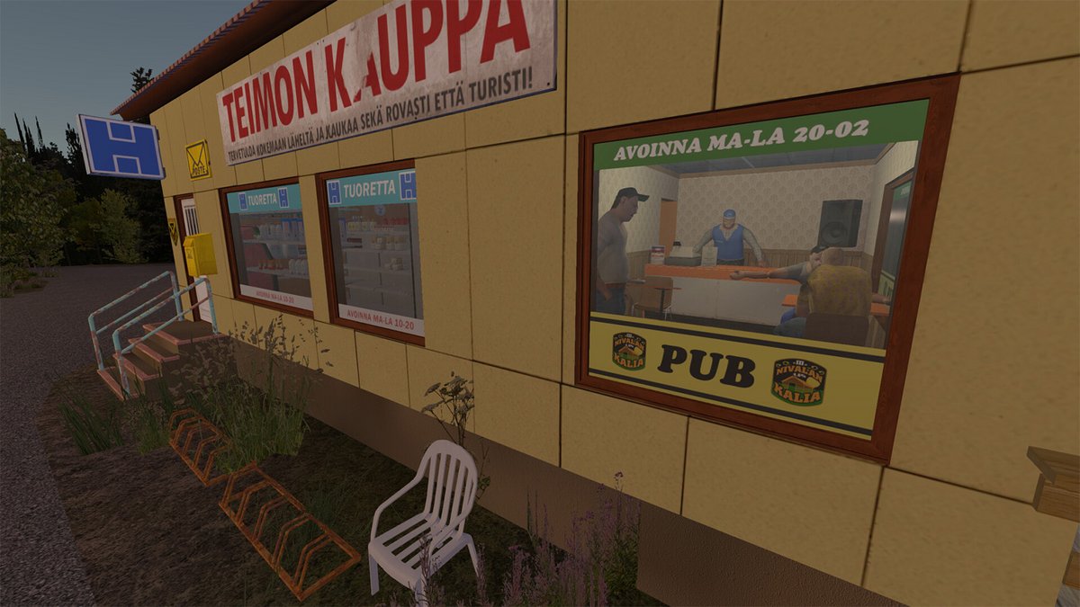 Boire une bière, avoir des discussions, My Summer Car n'est pas qu'un jeu de voiture, c'est aussi une simulation de vie  ©  Amistech Games
