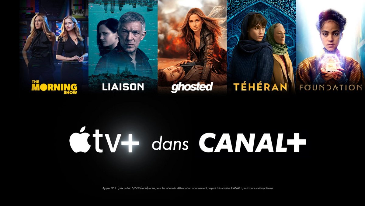 En France, les contenus d'Apple TV+ sont des les offres Canal+ ©Canal+ 