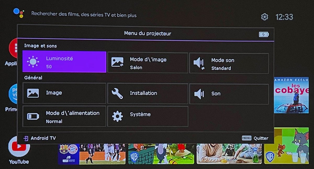 Test BenQ GV11 OSD menu