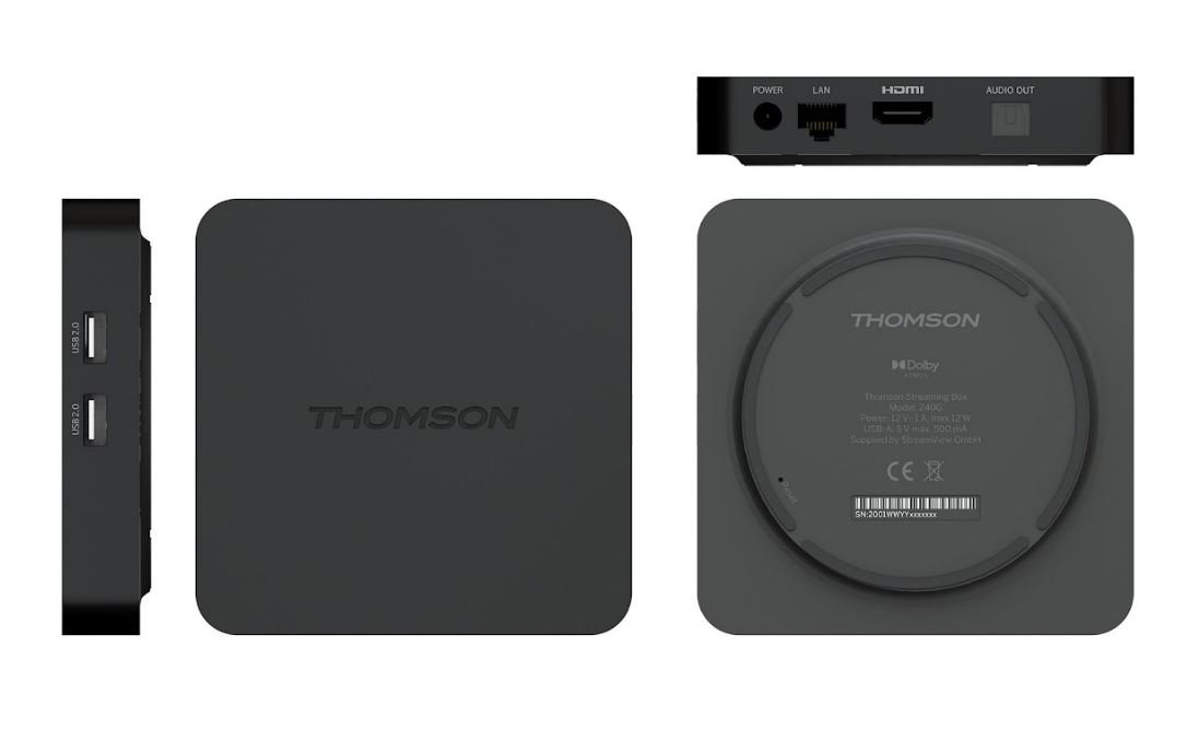 Le Thomson 240G embarque deux ports USB, un port Ethernet et un module Wi-Fi © Thomson