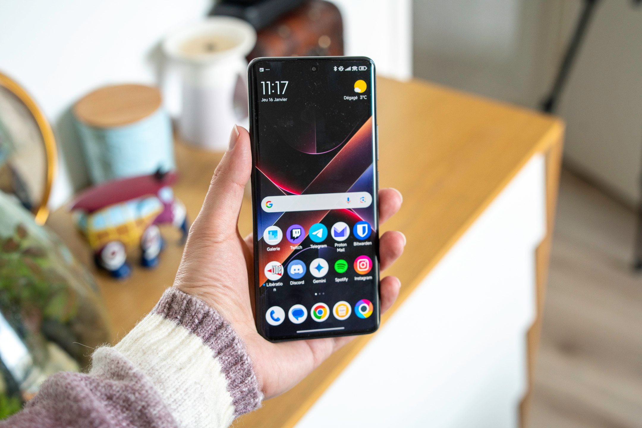 L'écran d'accueil du Poco X7, pour illustration © Pierre Crochart pour Clubic.com