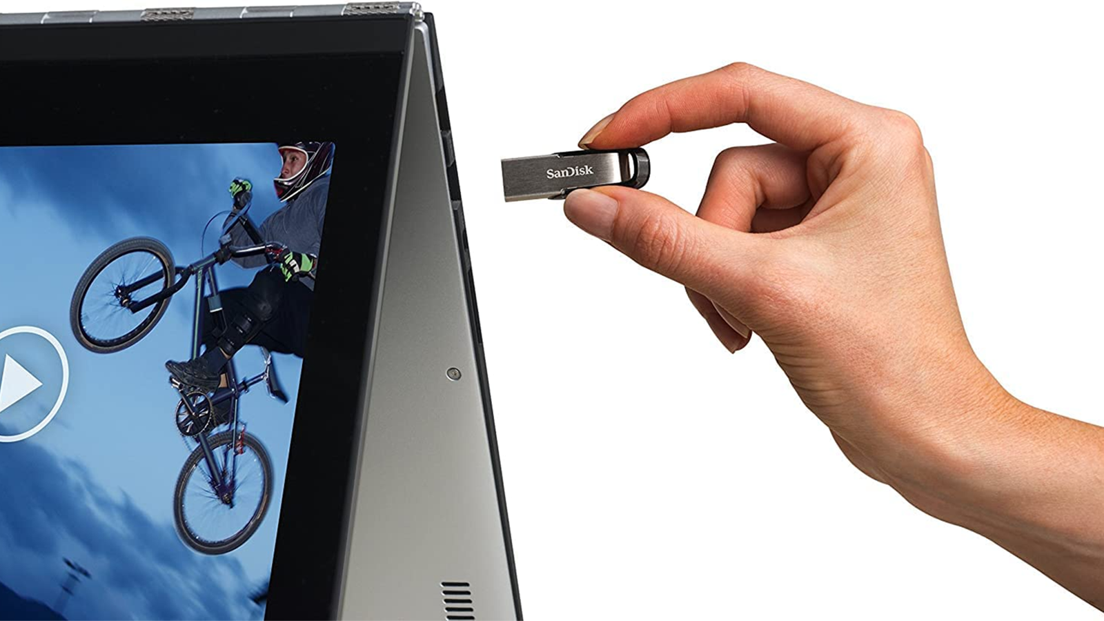 La clé USB SanDisk Ultra Flair 128 Go