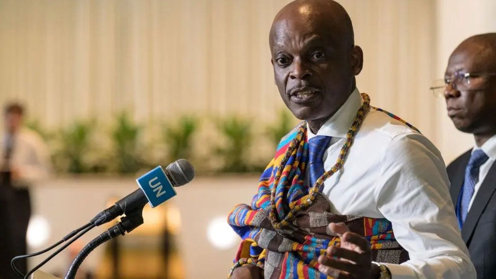 Robert Dussey, chef de la diplomatie togolaise, relie cette campagne aux efforts africains plus larges pour dépasser les héritages de l'ère coloniale, tout en récusant toute charge contre l'Europe - ©ONU
