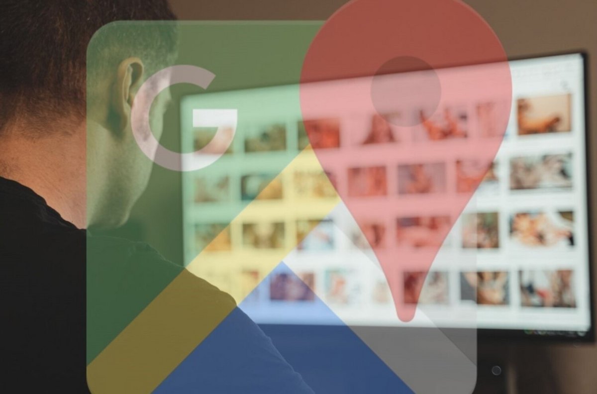 Homme qui regarde du porno et logo Google Maps © Shutterstock x Clubic