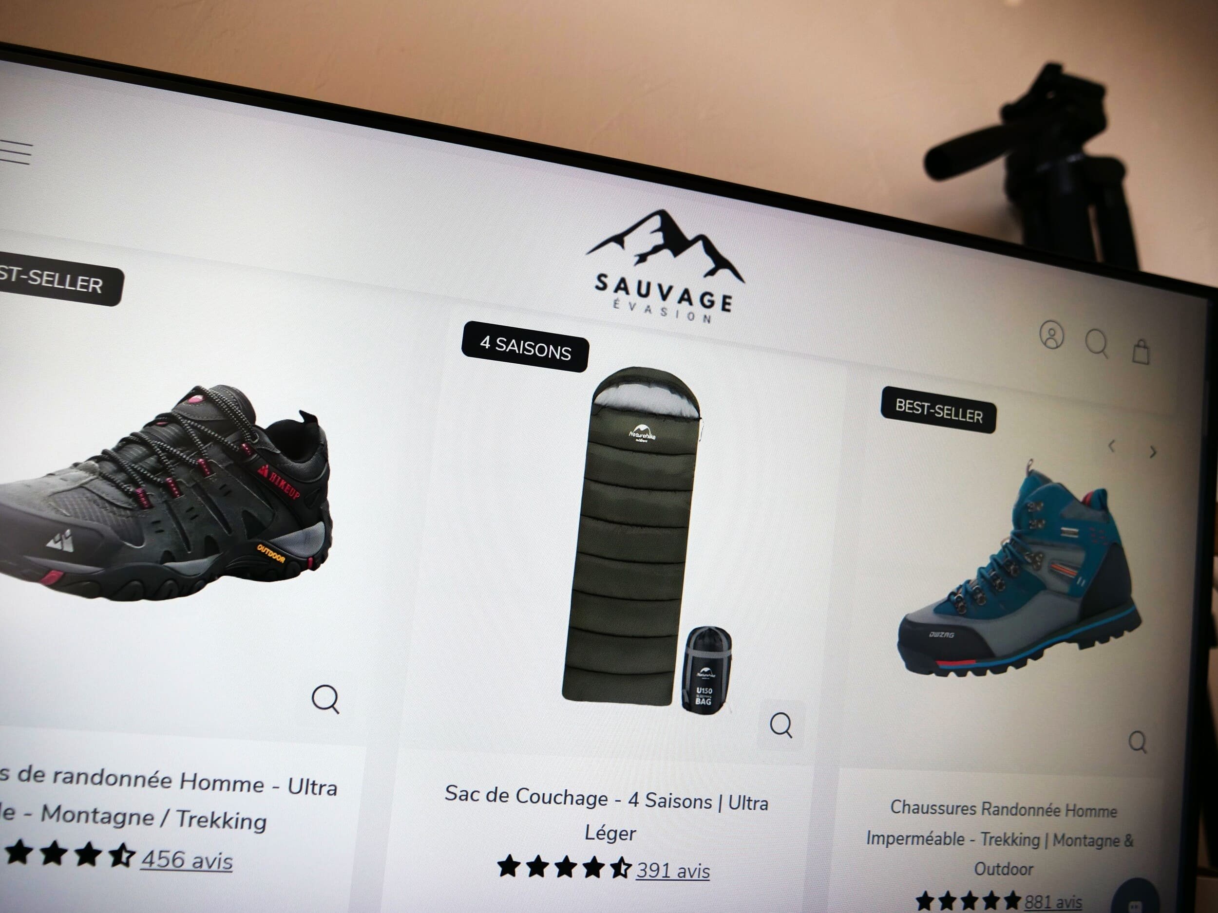 Voici un aperçu du site Sauvage Évasion © Alexandre Boero / Clubic