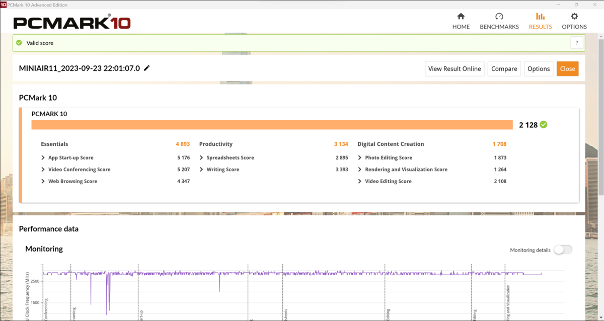 Performances sur PCMark © Nerces pour Clubic